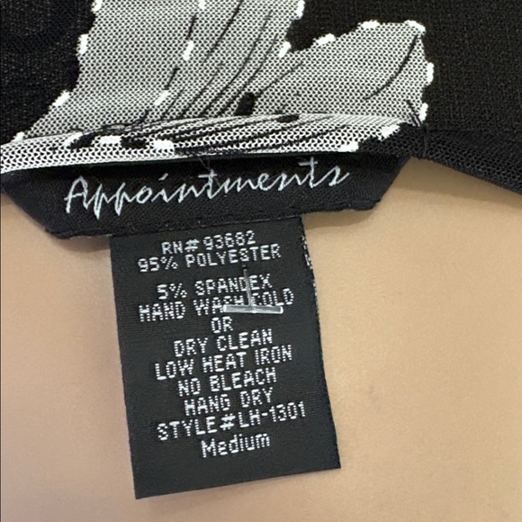 Black Floral Rhinestone V-Neck Women's Blouse - Picture 5 of 5